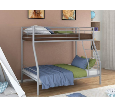 2-х ярусная кровать Гранада-2 металлическая. Верхнее спальное место 190х90 см, нижнее 190х120 см